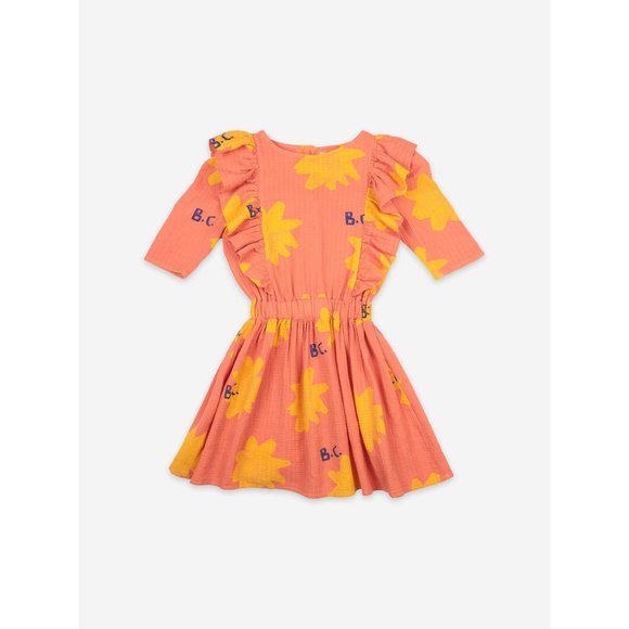 Bobo Choses Other - Bobo Choses All Over Spark Woven Dress Organic Cotton Size 8-9 Brand New